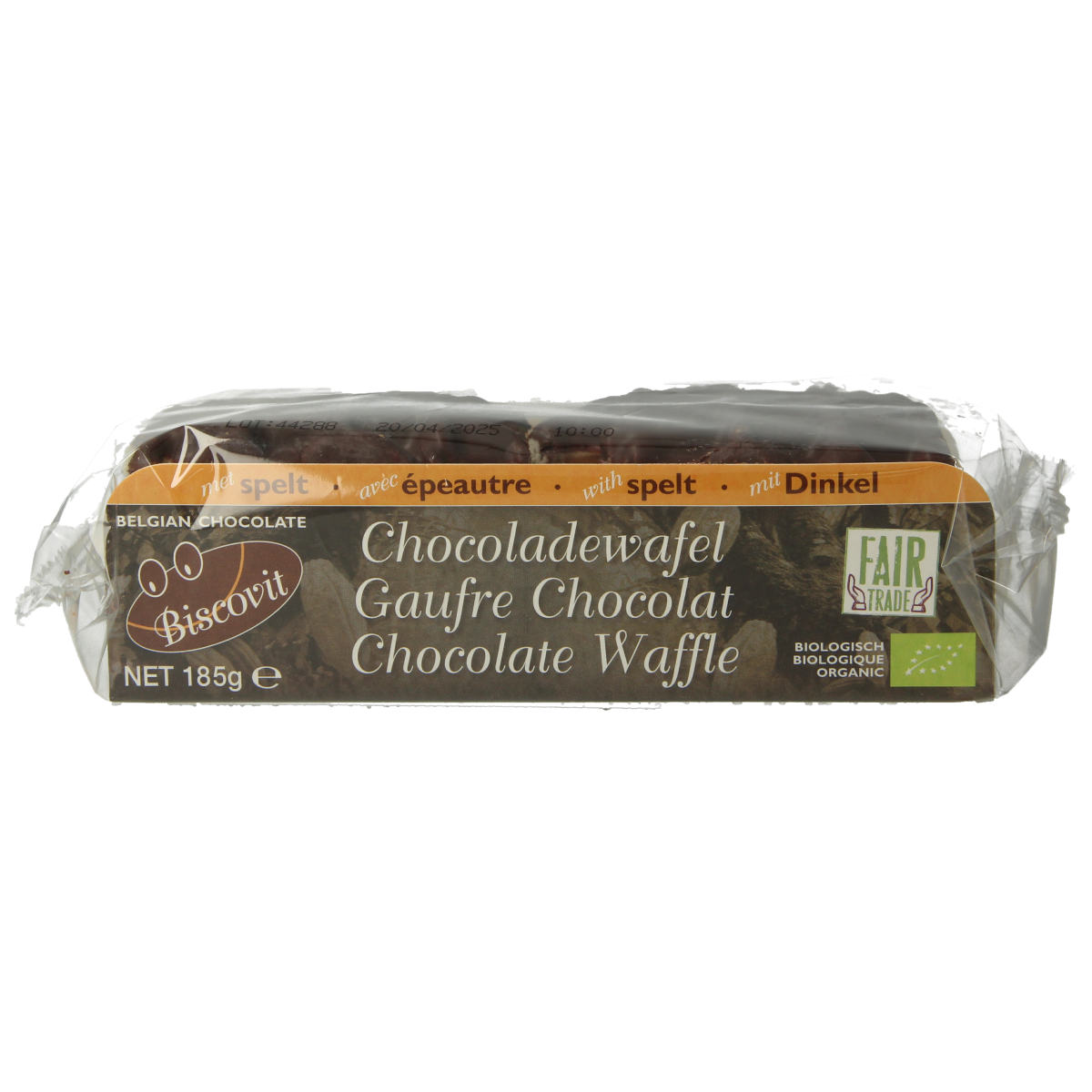 Biscovit Chocolade wafel bio 185.00 Gram