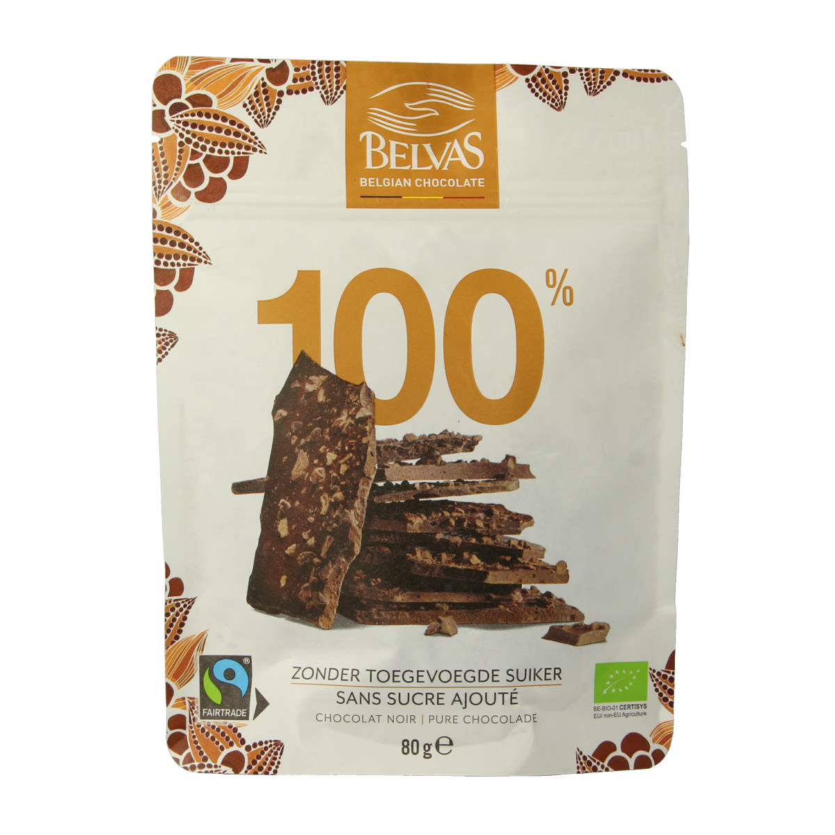 Belvas Thins dark 100% bio 80.00 Gram