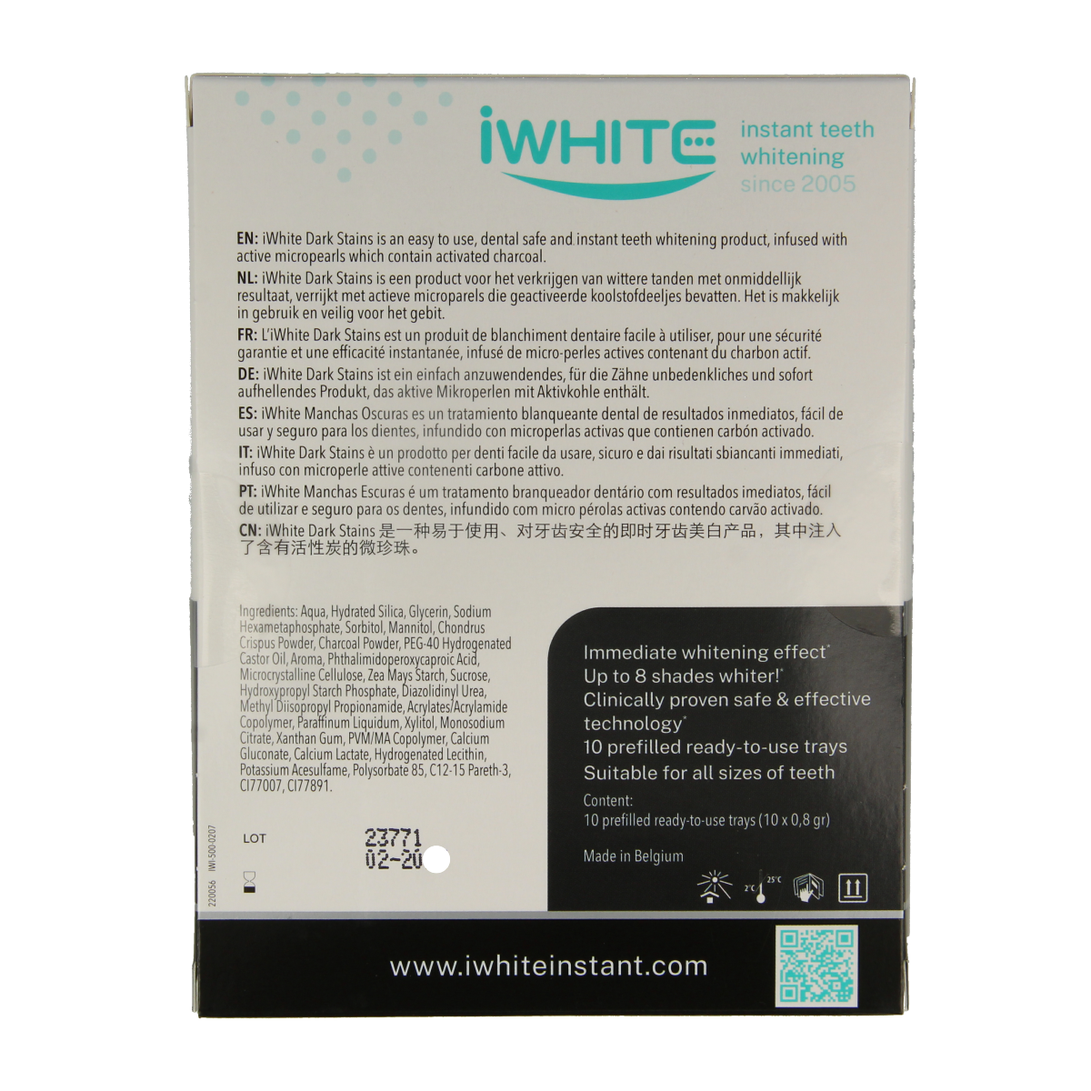 Iwhite Instant whitening kit dark stains 10.00 Stuks