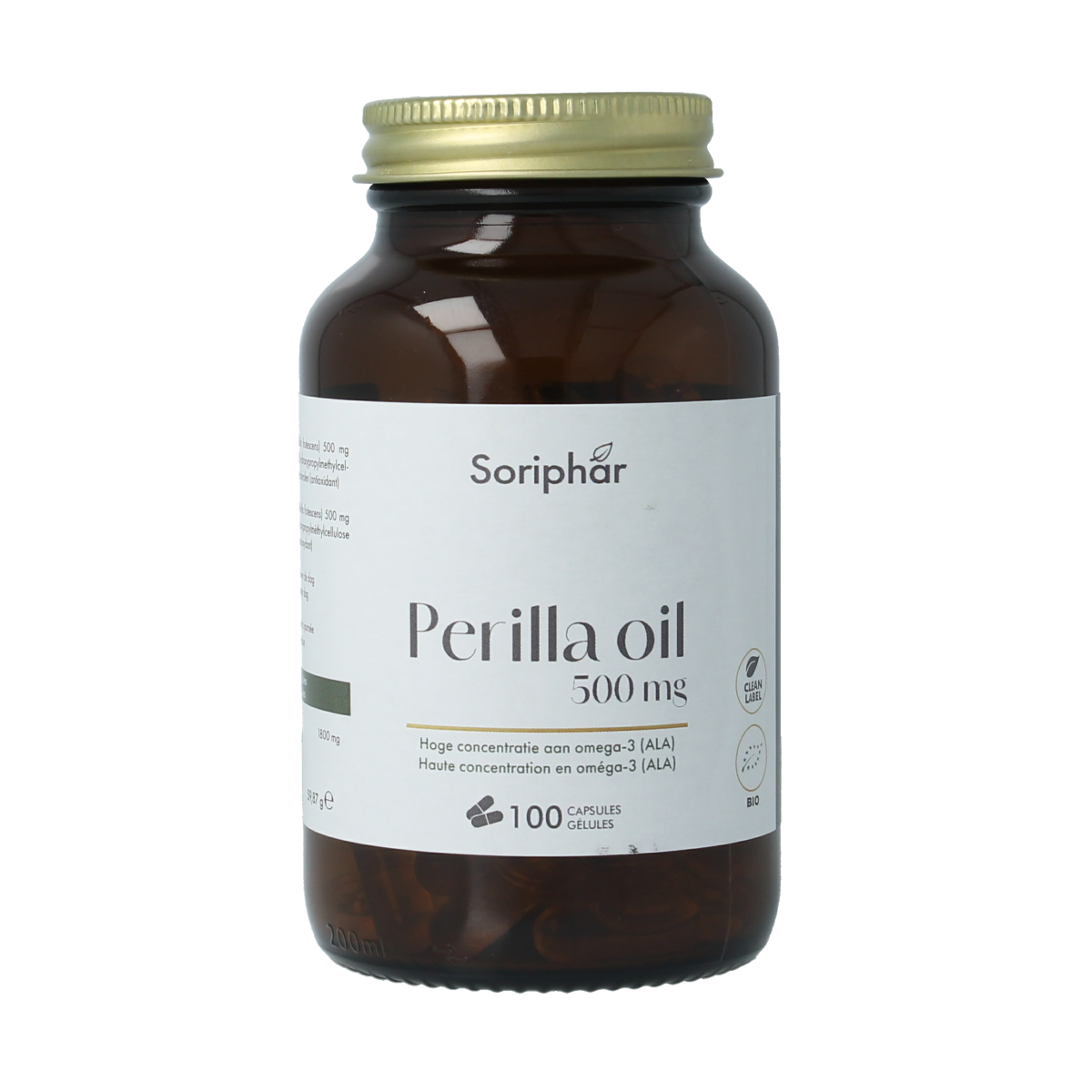 SoriaBel Perillan perilla olie 500mg bio  100.00 Capsules