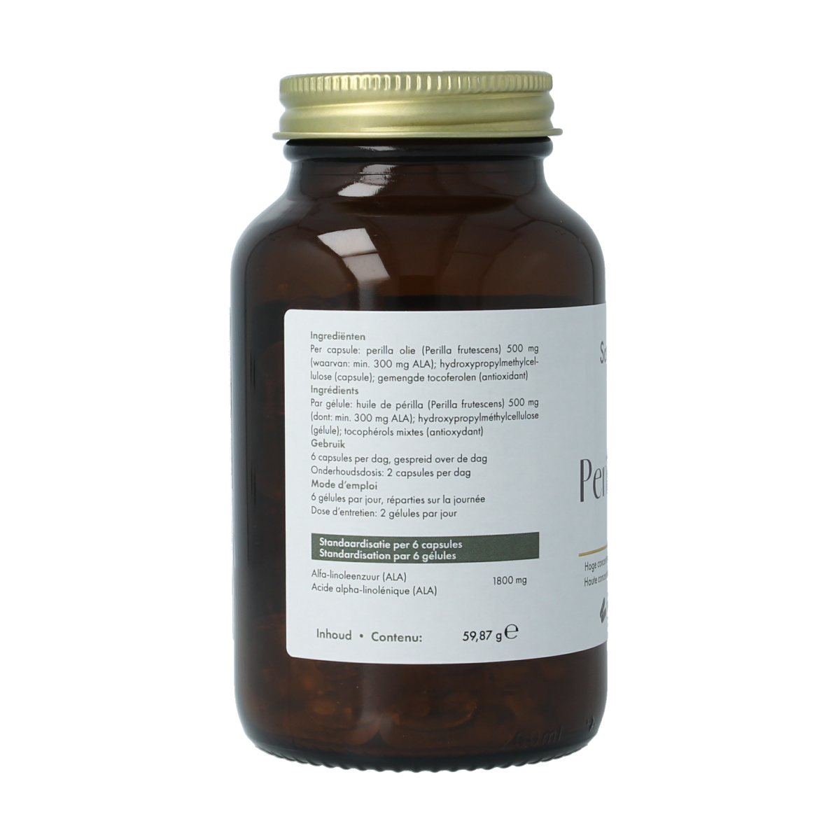 SoriaBel Perillan perilla olie 500mg bio  100.00 Capsules