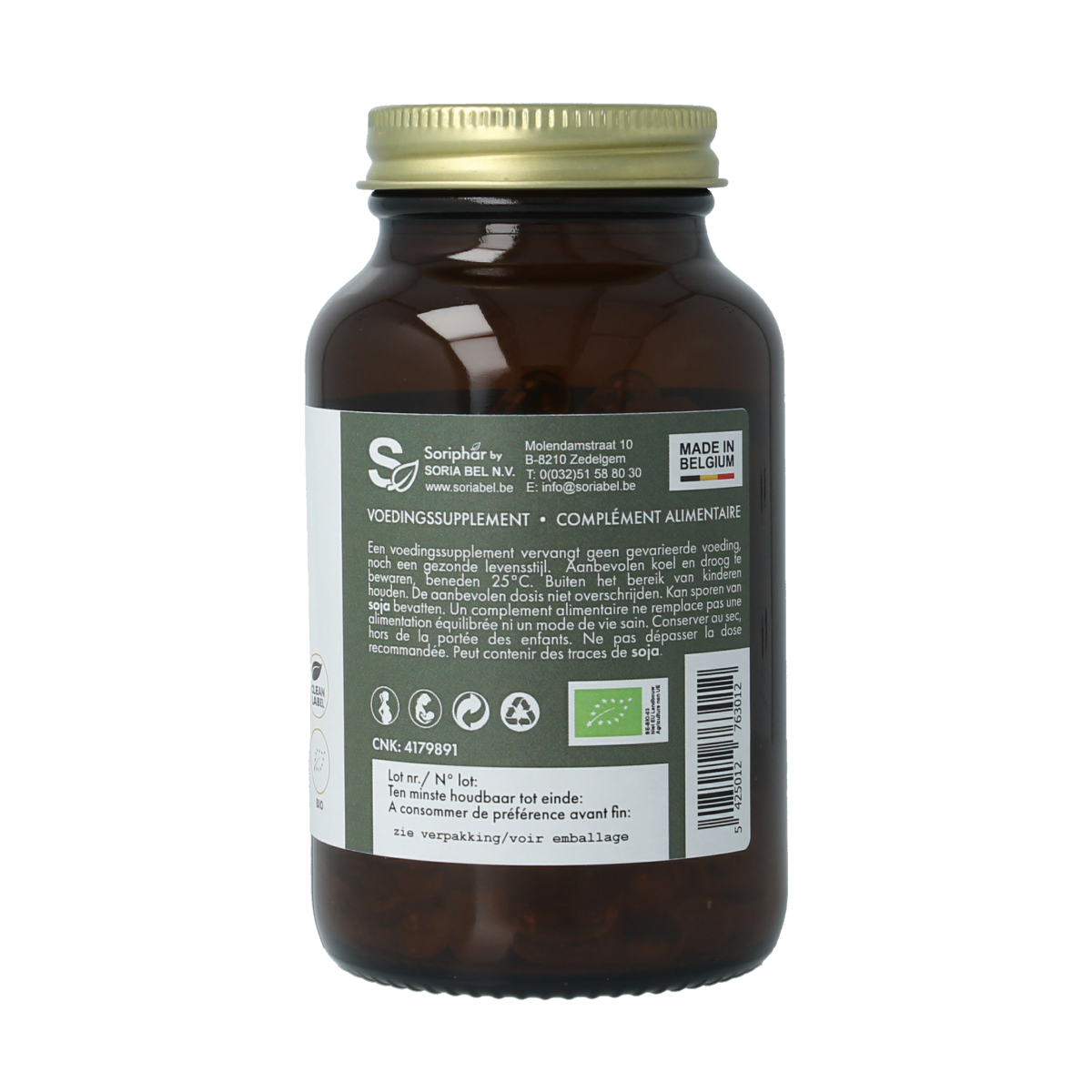 SoriaBel Perillan perilla olie 500mg bio  100.00 Capsules