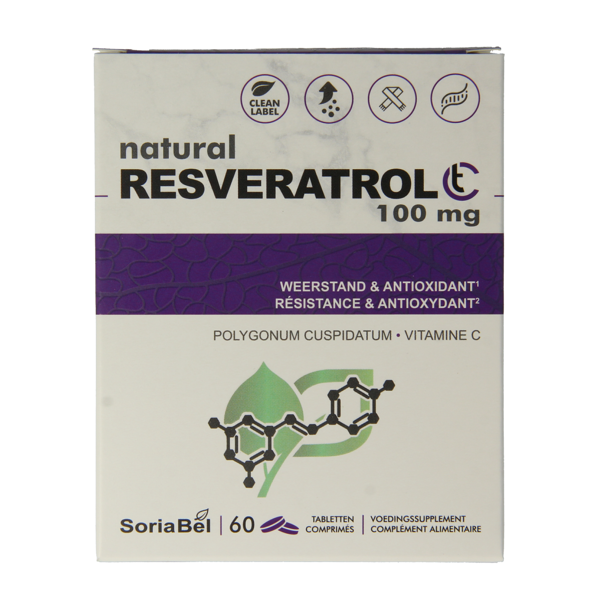 SoriaBel Resveratrol CT 100mg 60.00 Tabletten