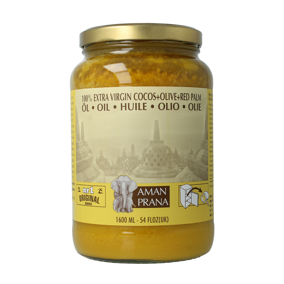 Amanprana Kokos-olijf-rode palm bio 1600.00 Milliliter