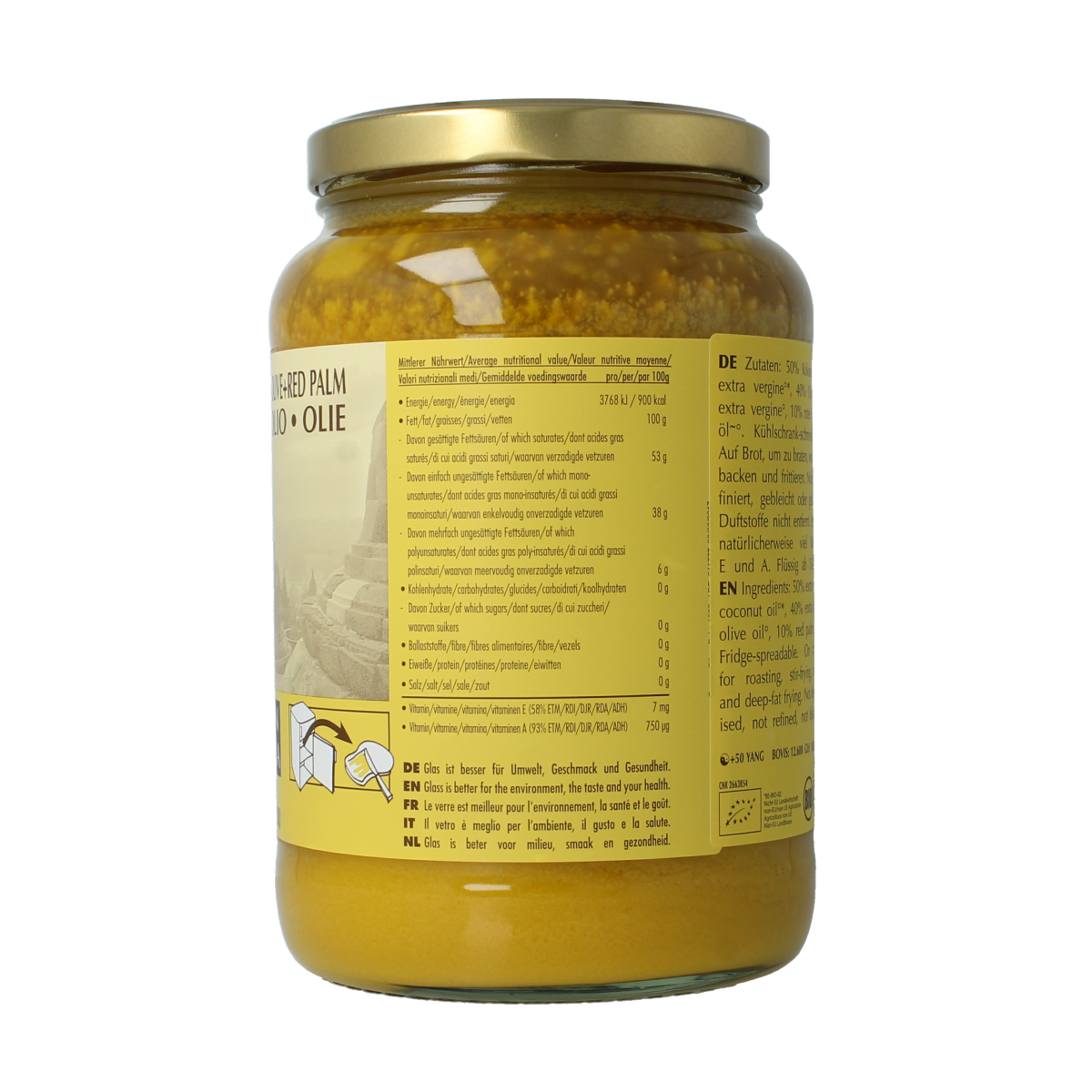 Amanprana Kokos-olijf-rode palm bio 1600.00 Milliliter