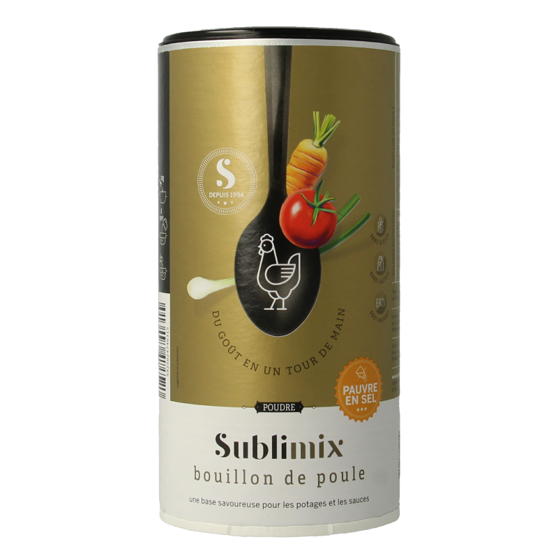Sublimix Kippenbouillon zoutarm 300 Gram