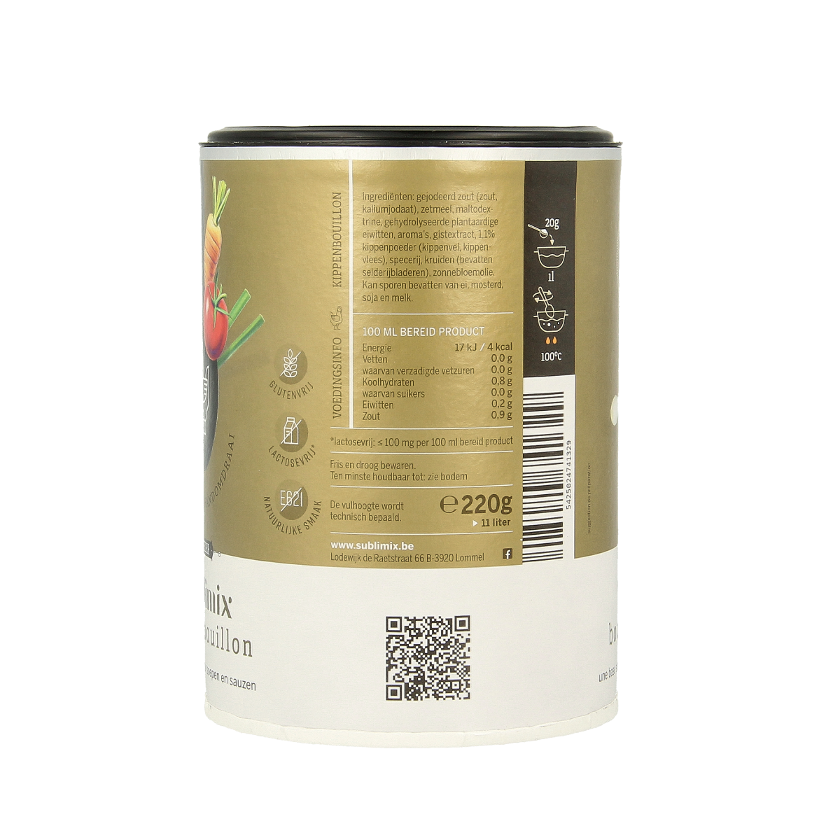 Sublimix Kippenbouillon glutenvrij  220.00 Gram