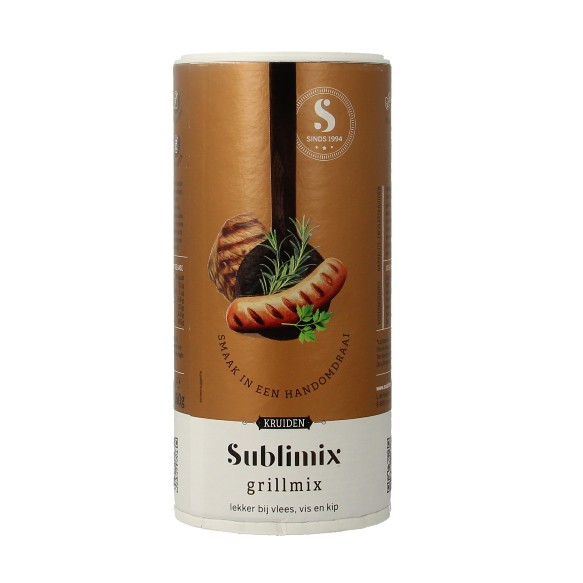 Sublimix Grillmix glutenvrij 160.00 Gram