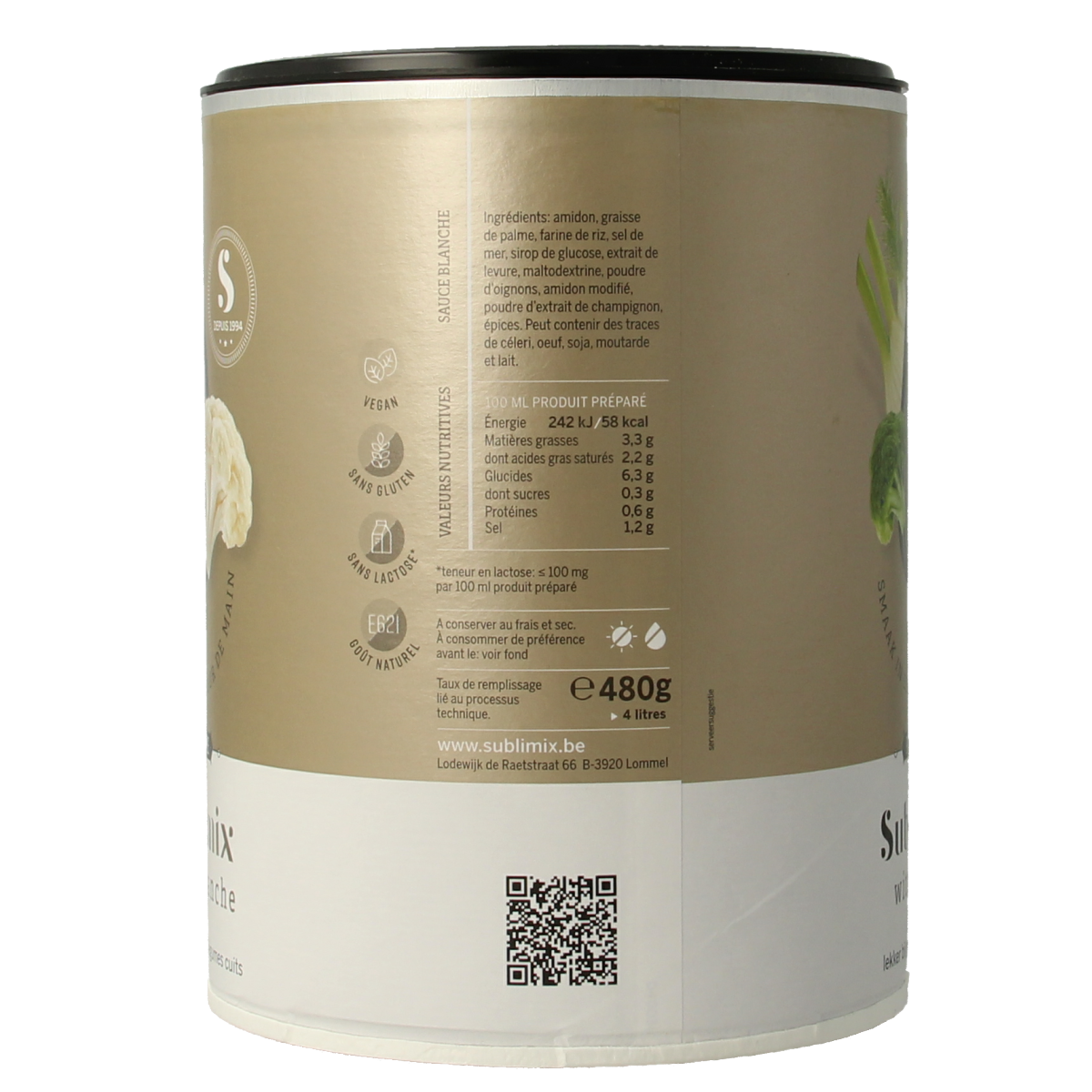 Sublimix Witte saus glutenvrij 480.00 Gram