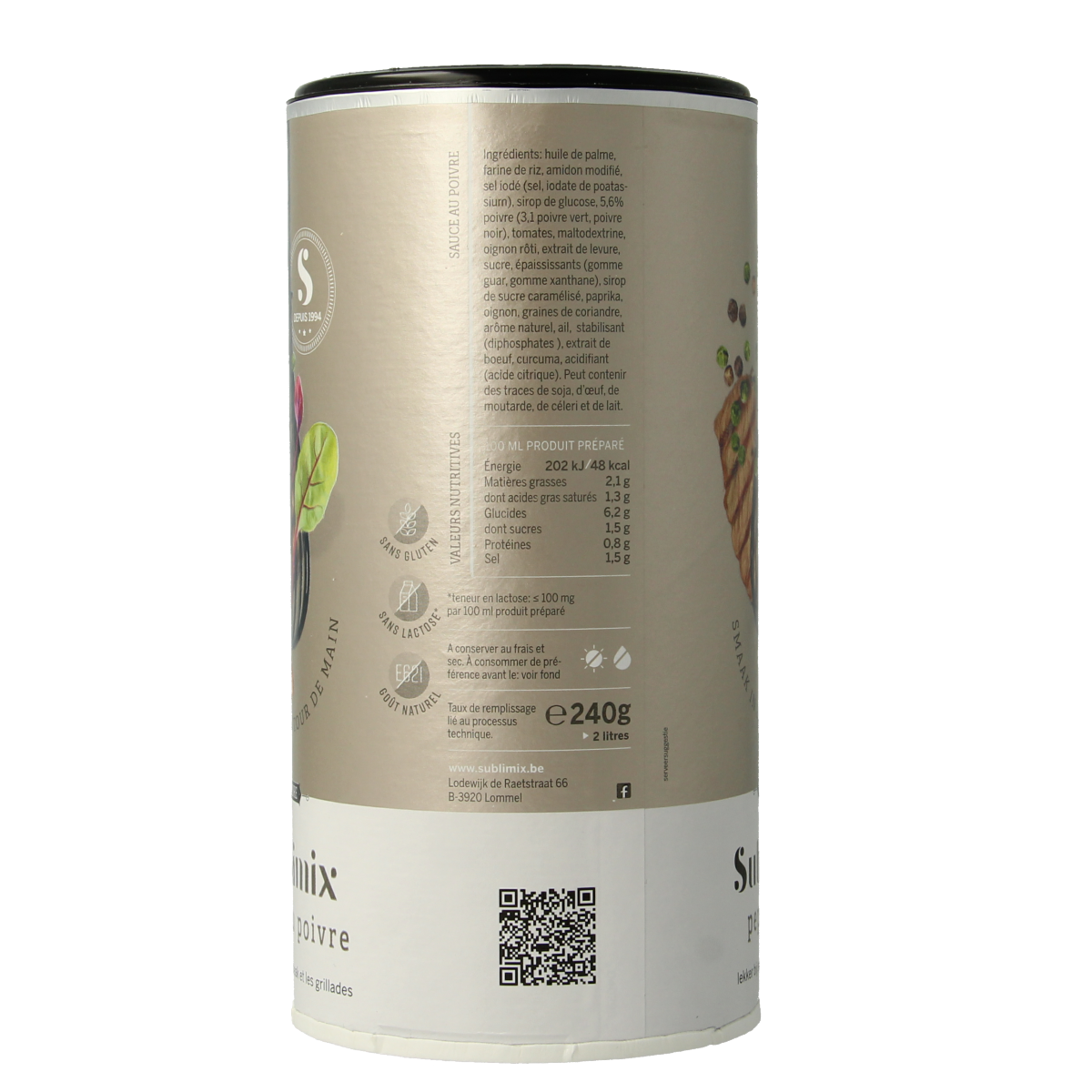 Sublimix Pepersaus glutenvrij 240.00 Gram