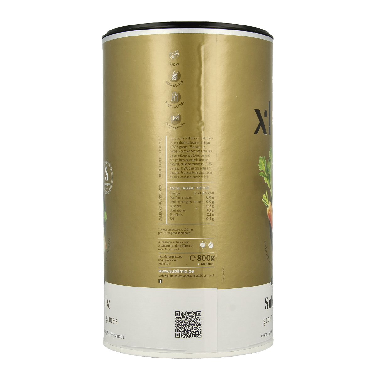 Sublimix Groentebouillon glutenvrij 800.00 Gram