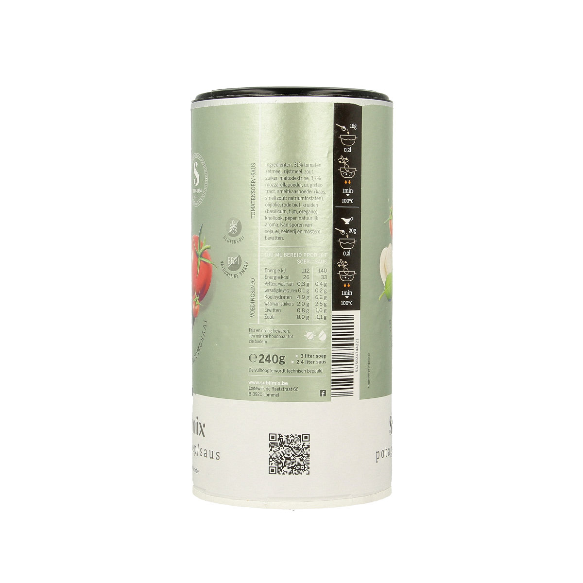 Sublimix Tomatensoep glutenvrij 240.00 Gram