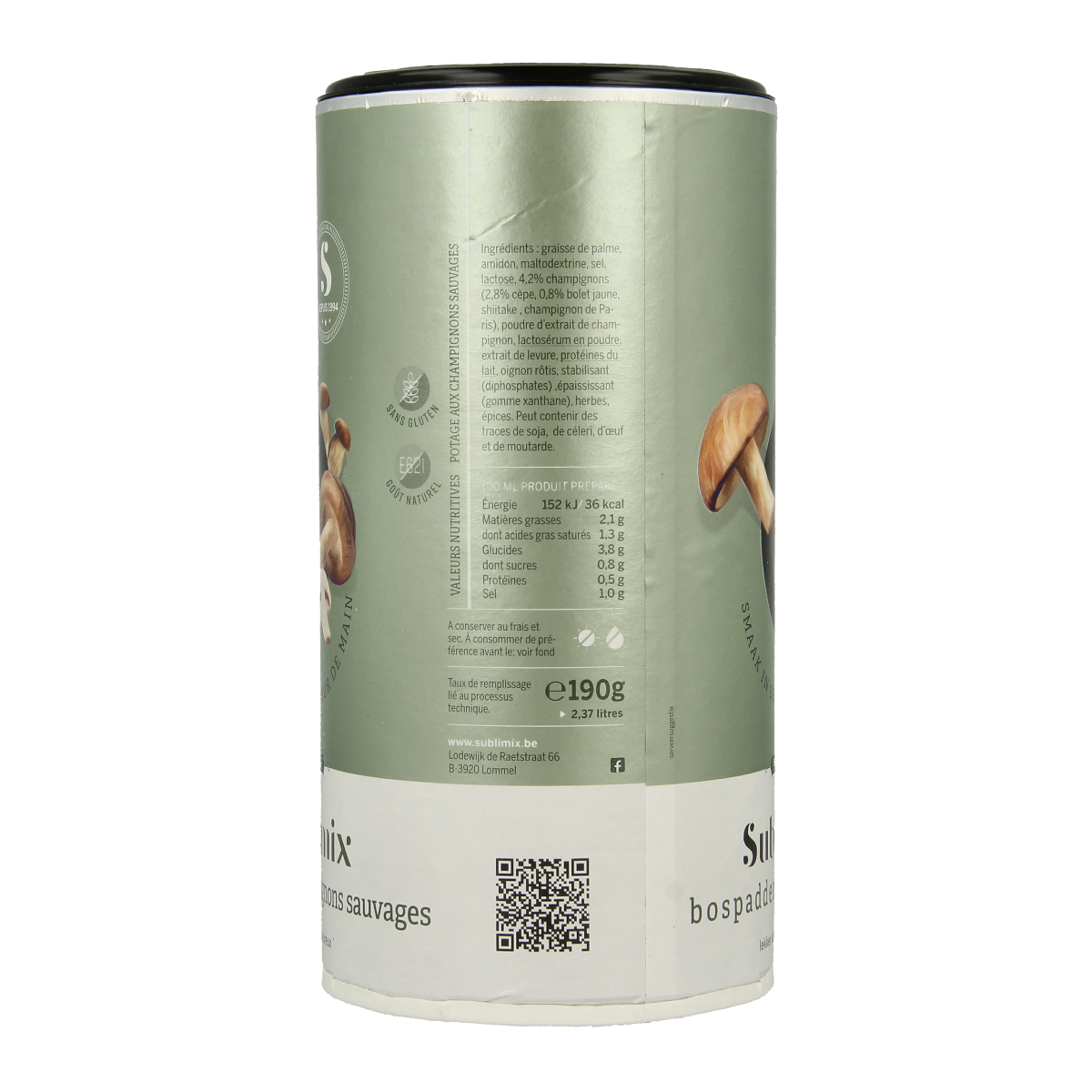Sublimix Bospaddenstoelensoep glutenvrij 190.00 Gram