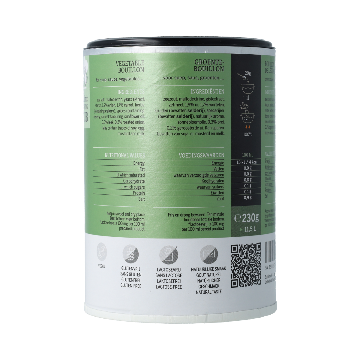 Sublimix Groentebouillon glutenvrij 230.00 Gram