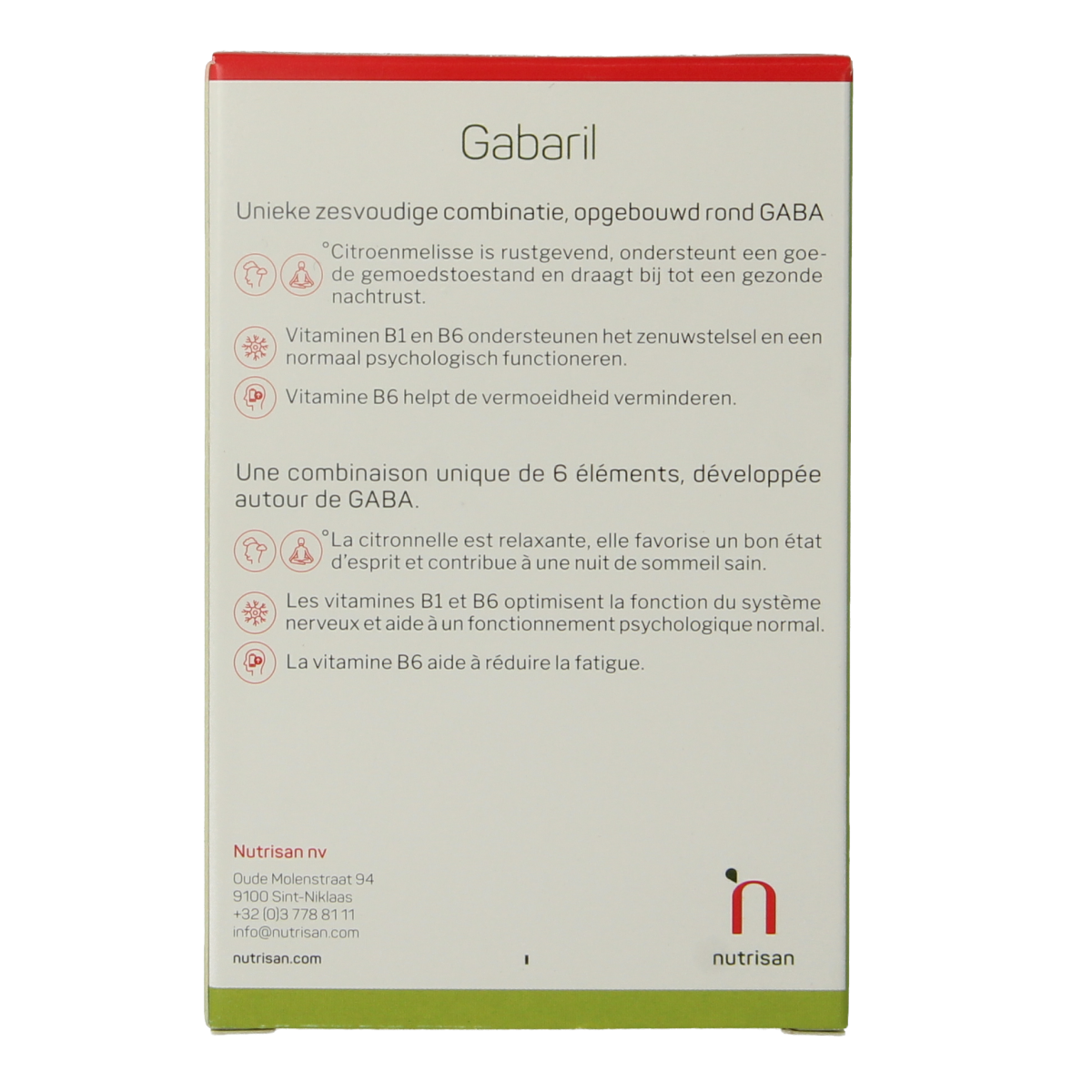 Nutrisan Gabaril 30.00 Vegetarische capsules