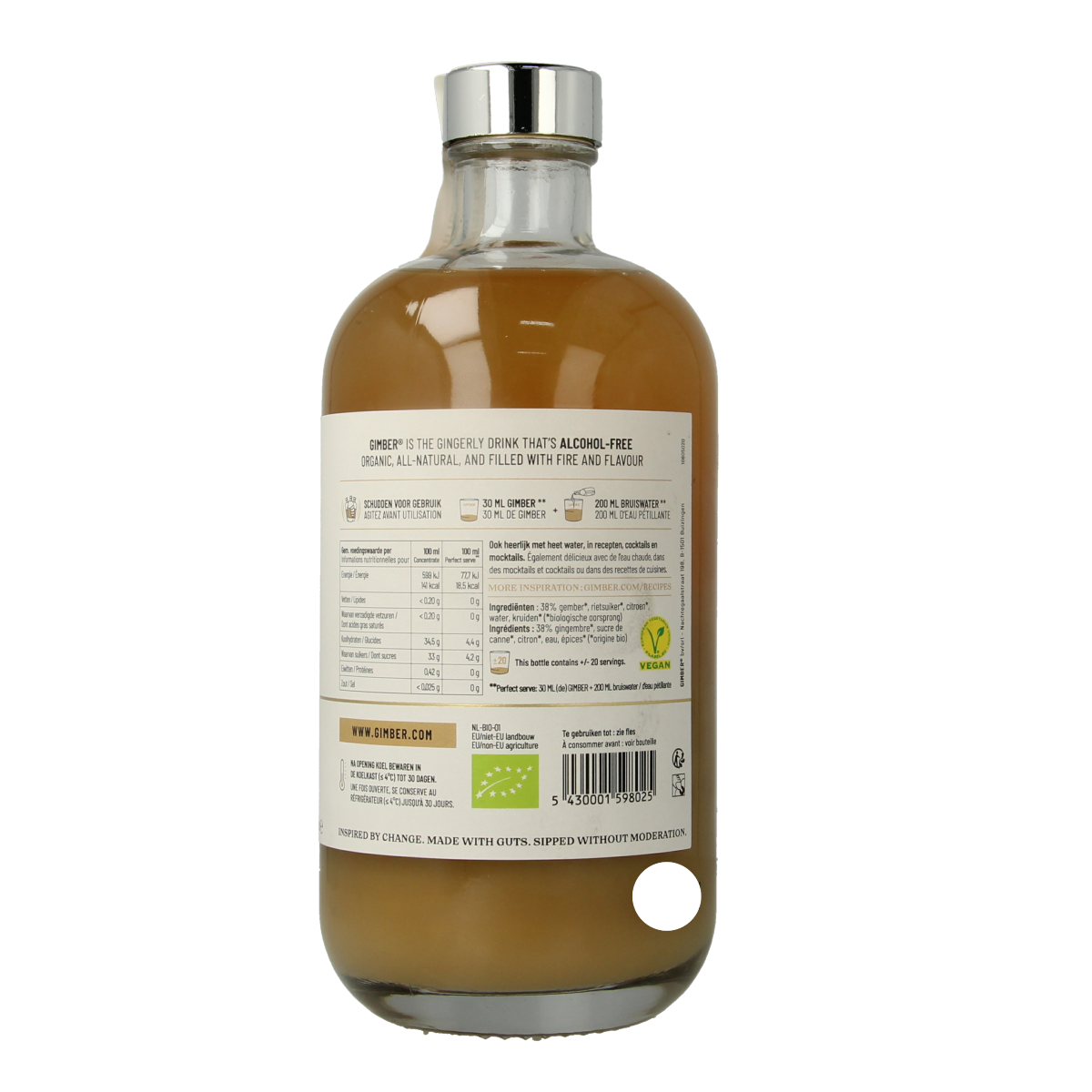 Gimber  No. 1 original gember concentraat bio 500.00 Milliliter