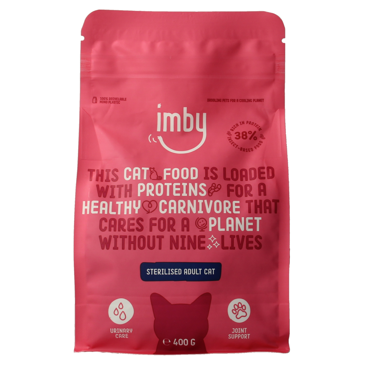 Imby Pet Food  Kattenbrokken insecteneiwitten 400.00 Gram