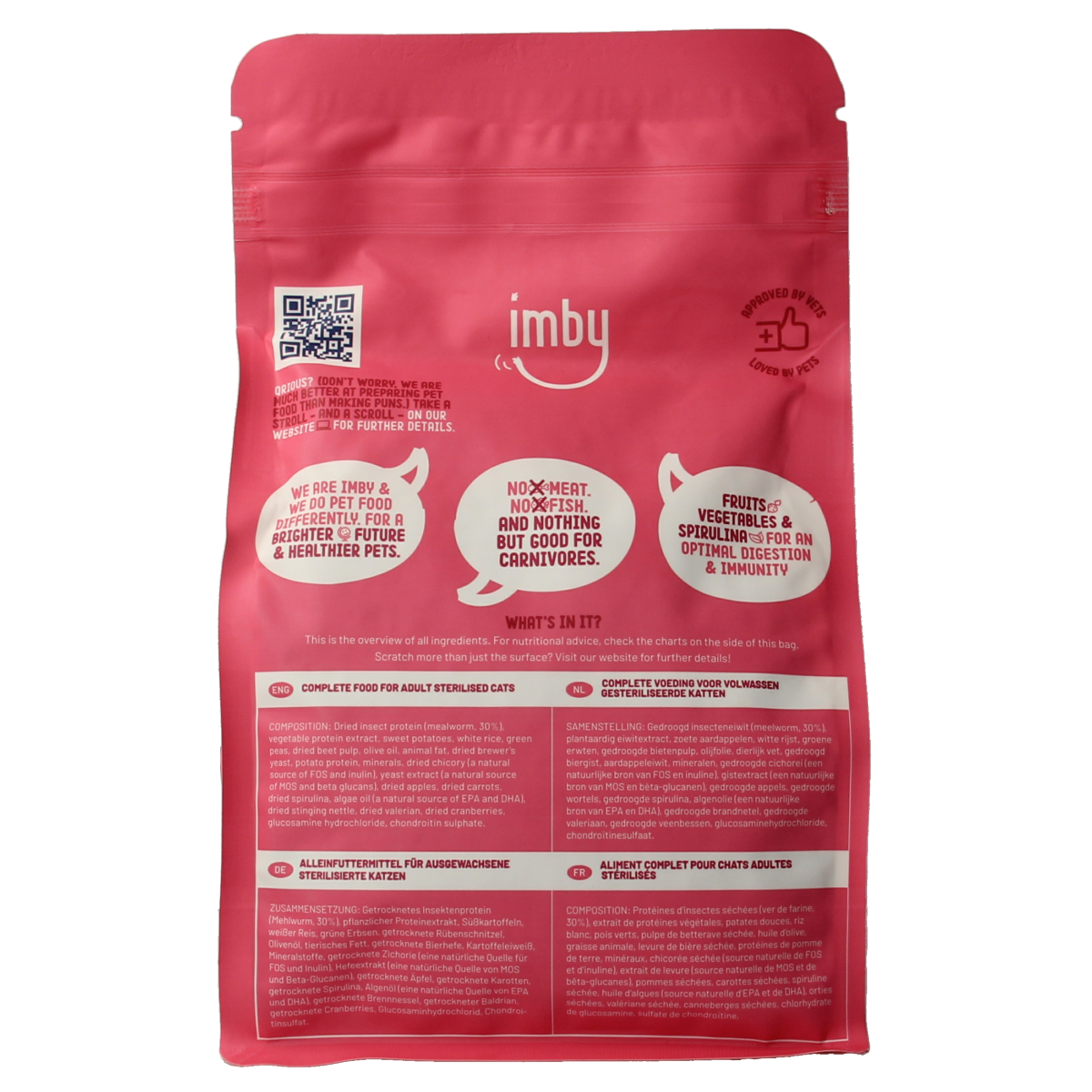Imby Pet Food  Kattenbrokken insecteneiwitten 400.00 Gram