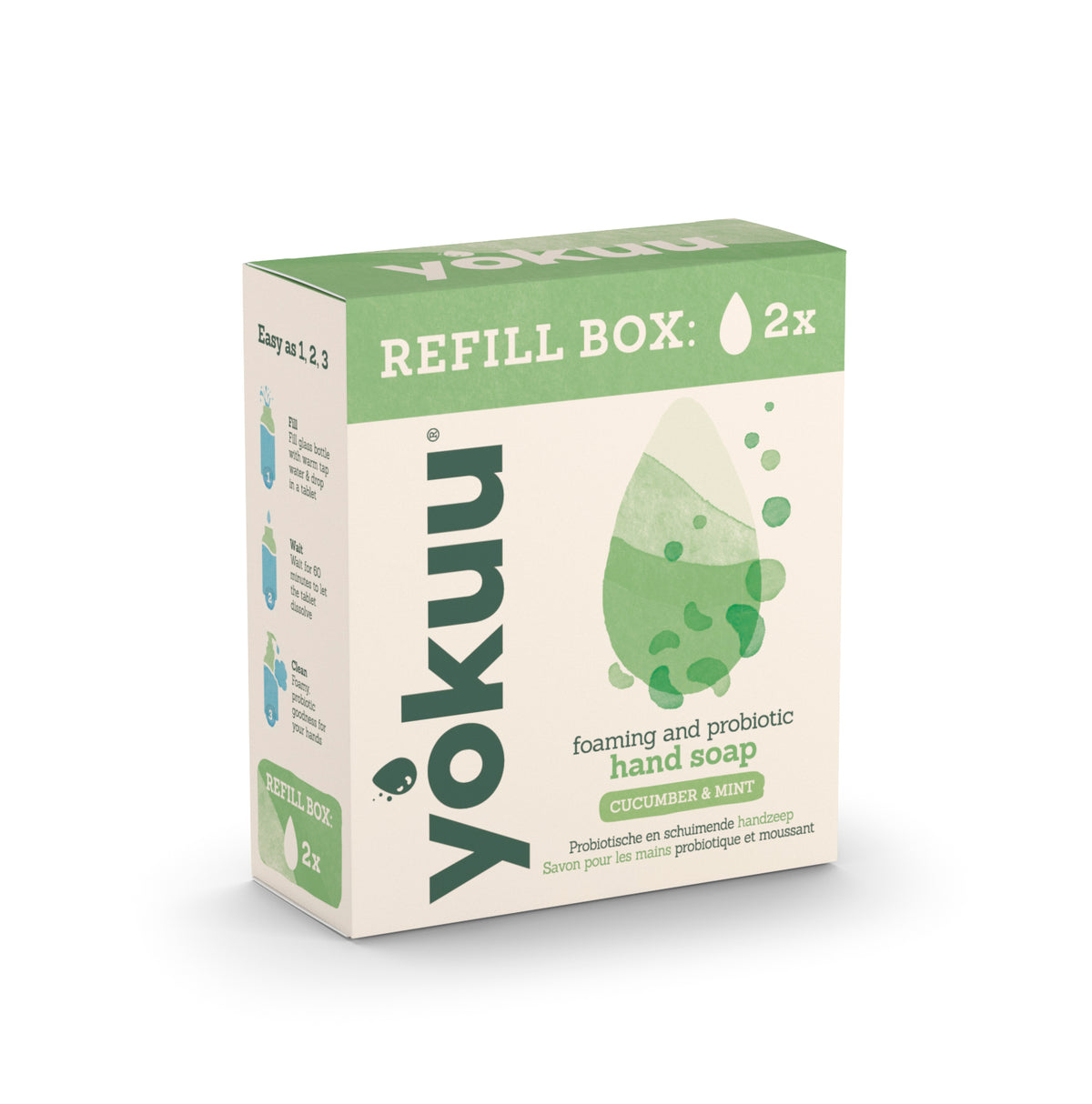 Yokuu Handzeep cucumber & mint refill 2.00 Stuks