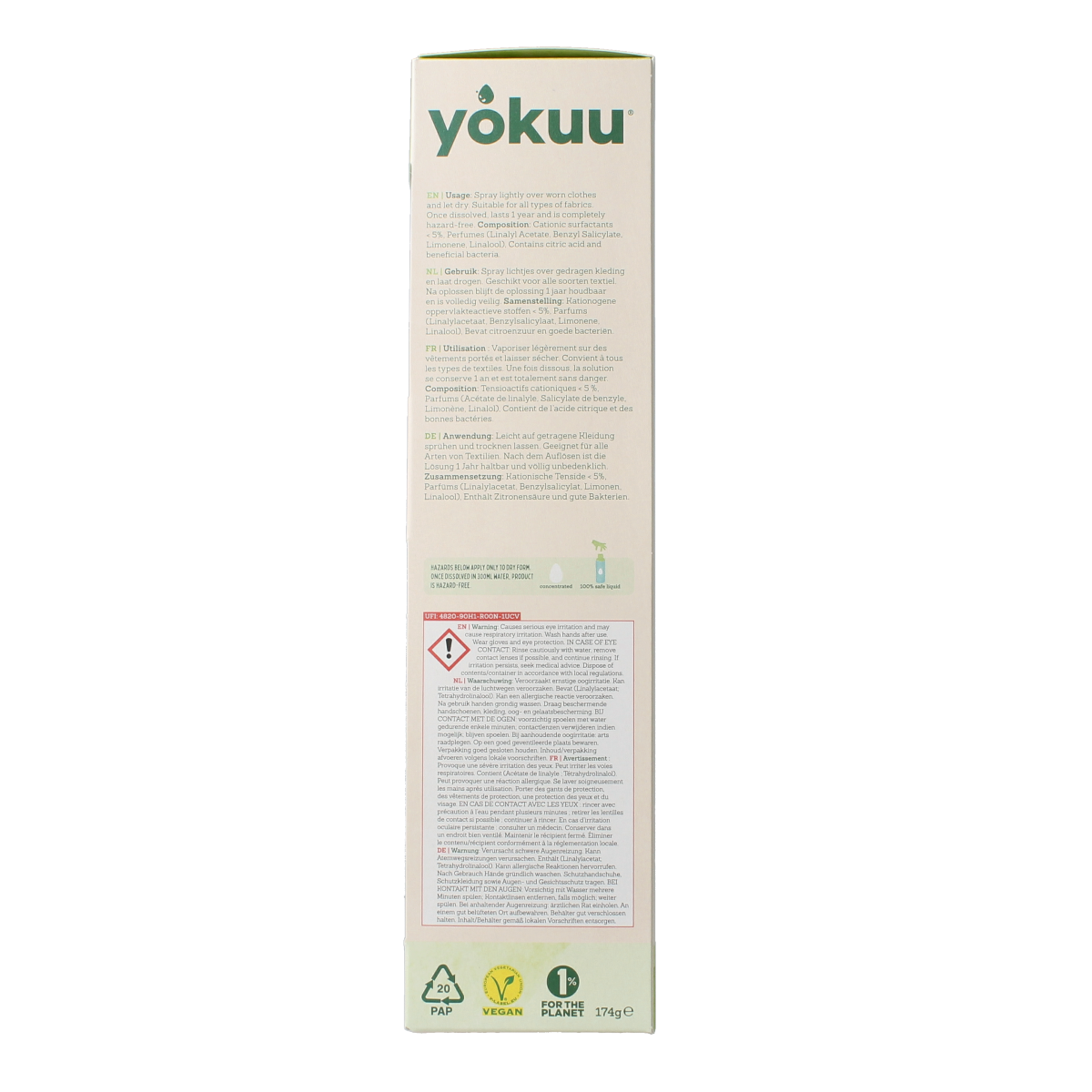 Yokuu Probiotische kledingopfrisser startkit parel+spray 1.00 Stuks