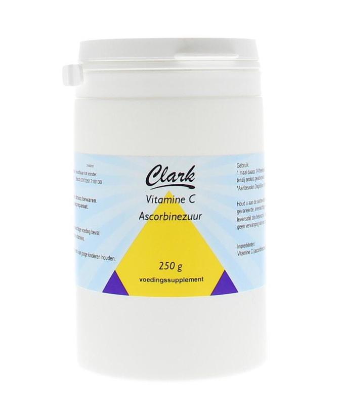 Clark Vitamine C ascorbine zuur 250.00 Gram