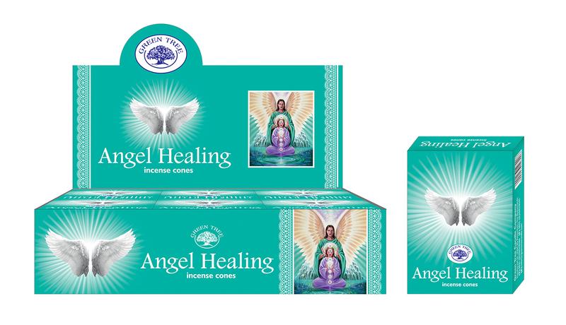 Green Tree Kegelwierook angel healing 10.00 Stuks