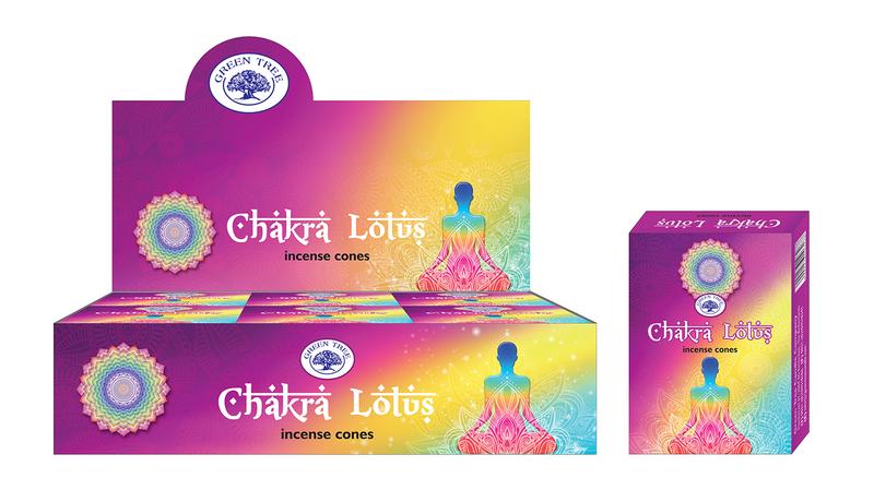 Green Tree Kegelwierook chakra lotus 10.00 Stuks
