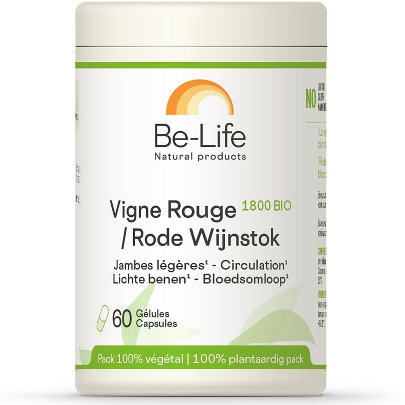 Be-Life Rode wijnstok 1800 bio 60.00 Softgels