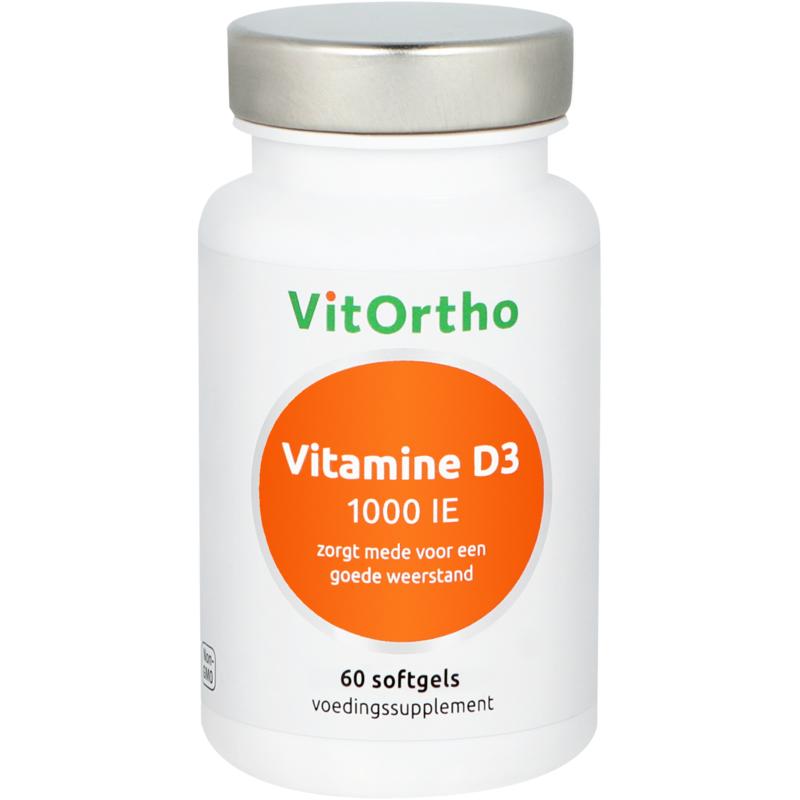 VitOrtho Vitamine D3 1000IE 60.00 Softgels