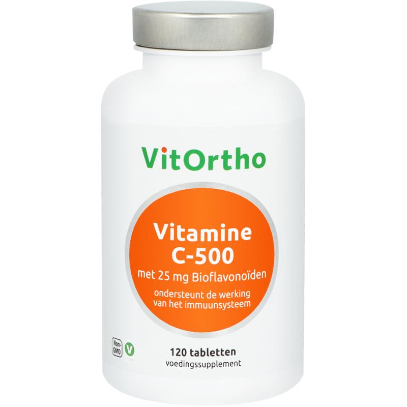 VitOrtho Vitamine C 500mg met 25mg bioflavonoiden 120.00 Tabletten