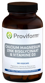 Proviform Calcium magnesium zink bisglycinaat & D3 180.00 Vegetarische capsules