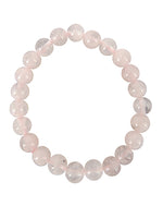 Ruben Robijn Kralenarmband roze kwarts 8mm 1.00 Stuks