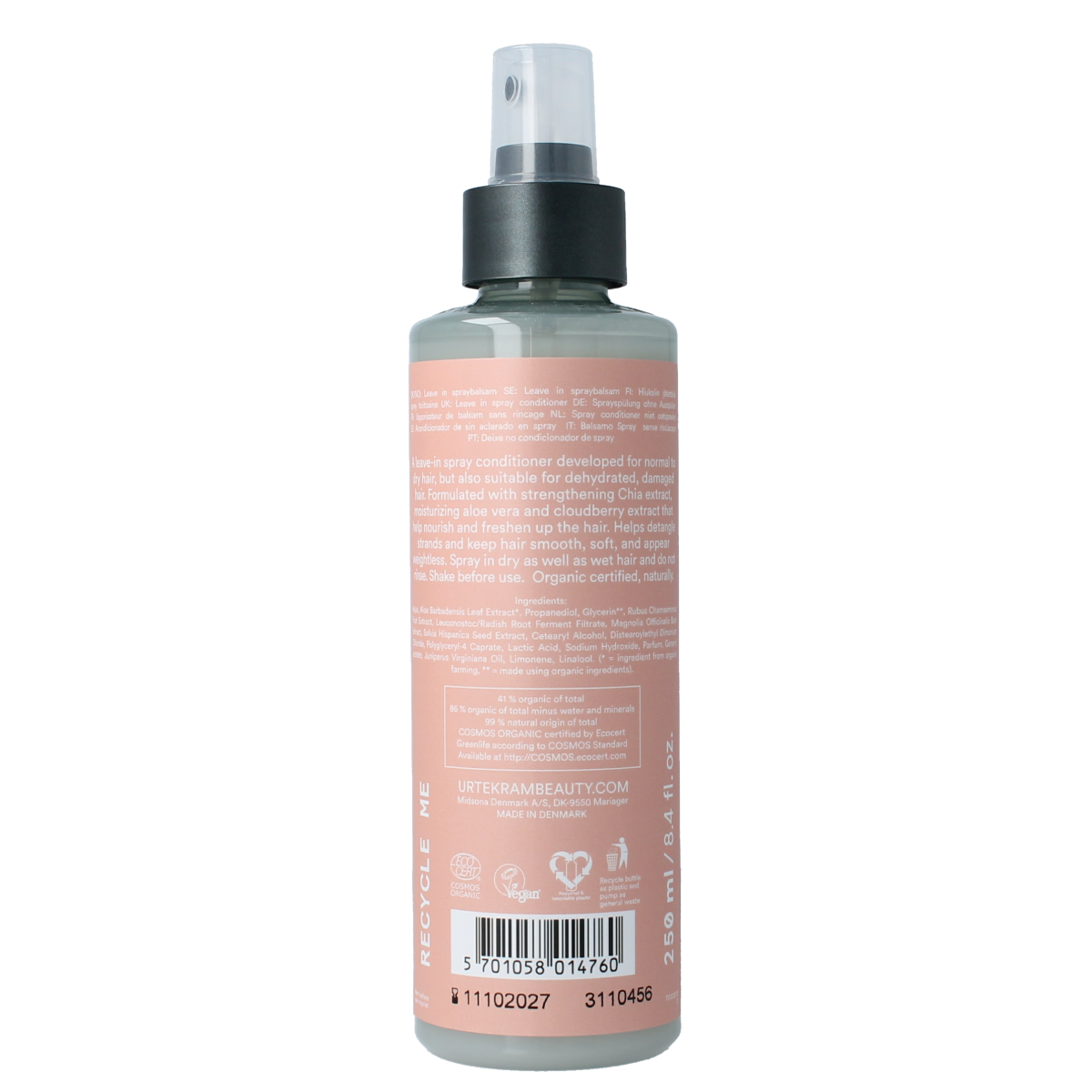 Urtekram Nordic berry spray conditioner normaal/droog haar 250.00 Milliliter