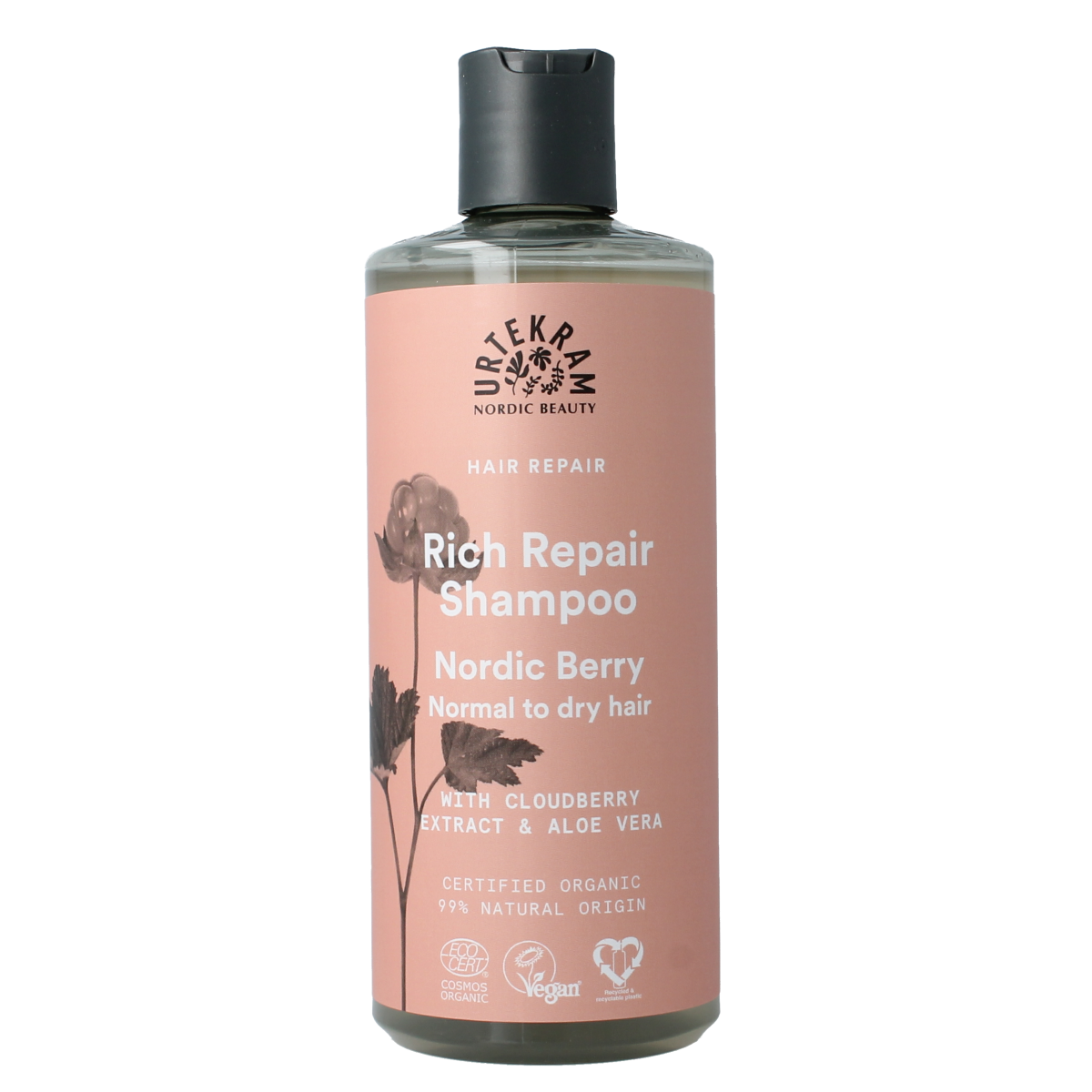 Urtekram Shampoo Nordic berry  normaal/droog haar 500.00 Milliliter