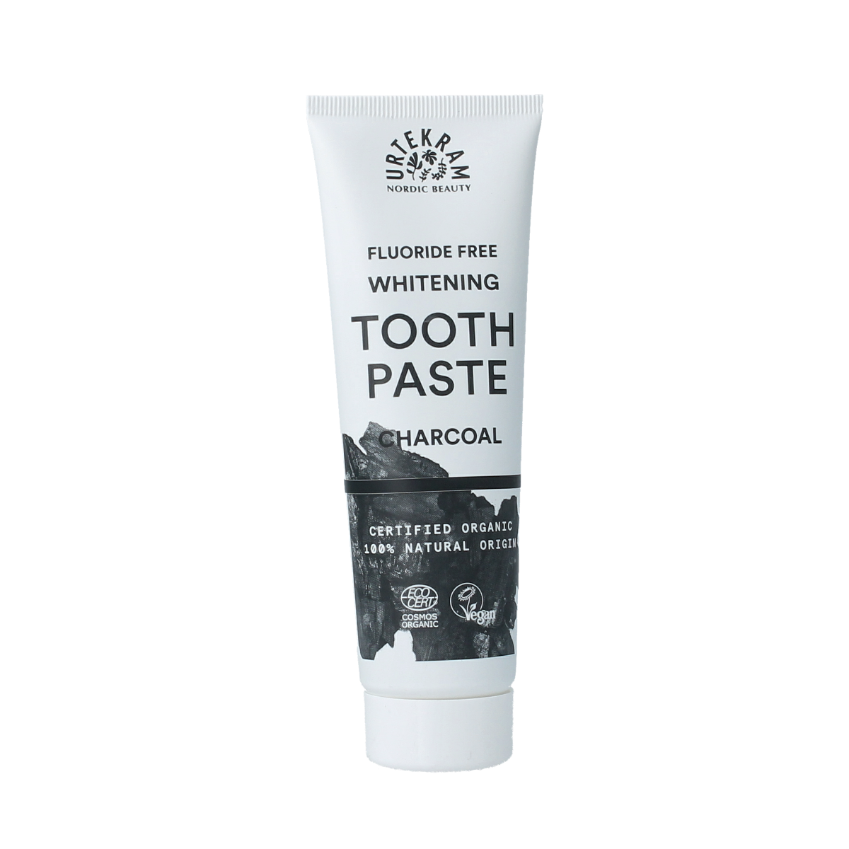 Urtekram Tandpasta actieve kool bio 75.00 Milliliter