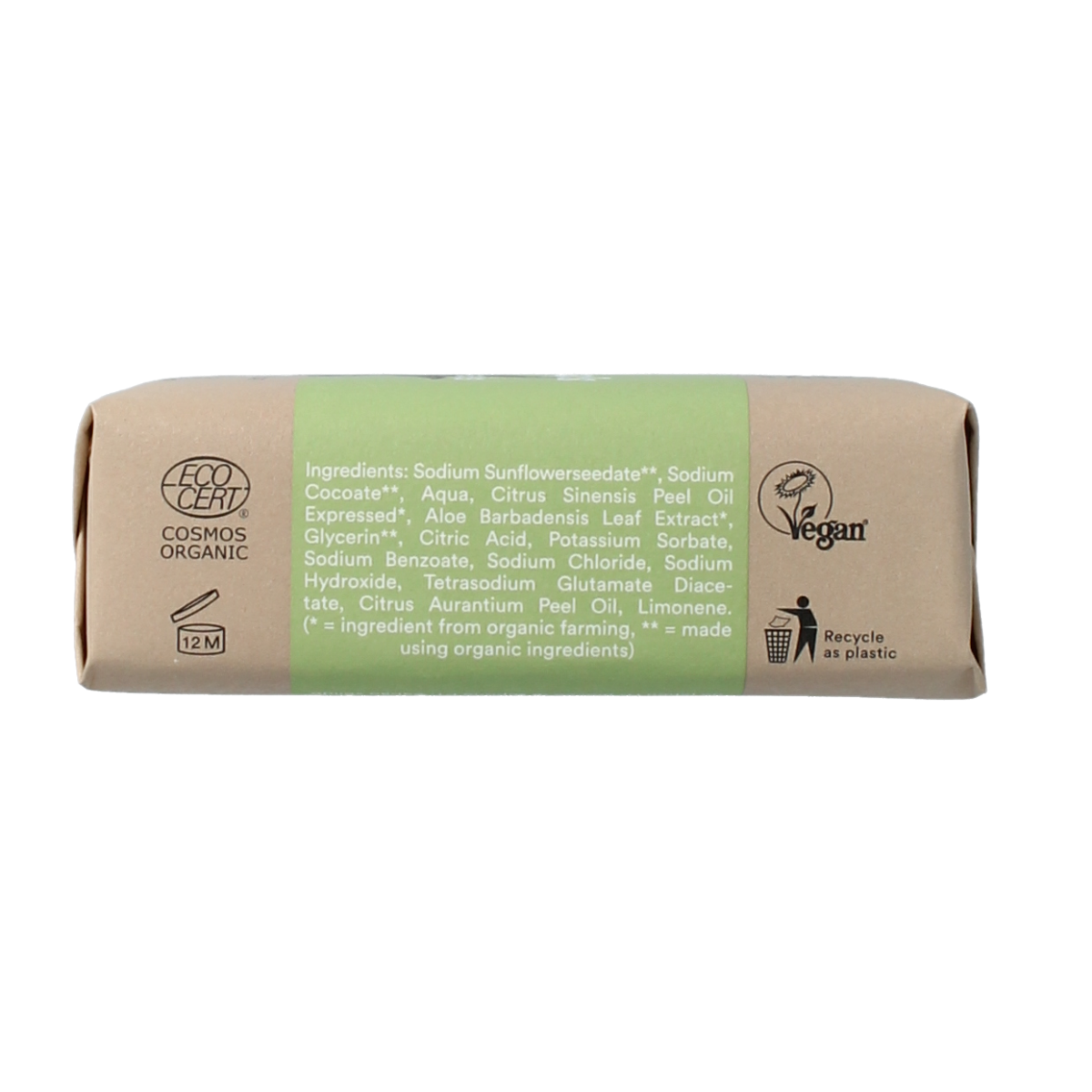 Urtekram Stukje zeep aloe vera bio 100.00 Gram