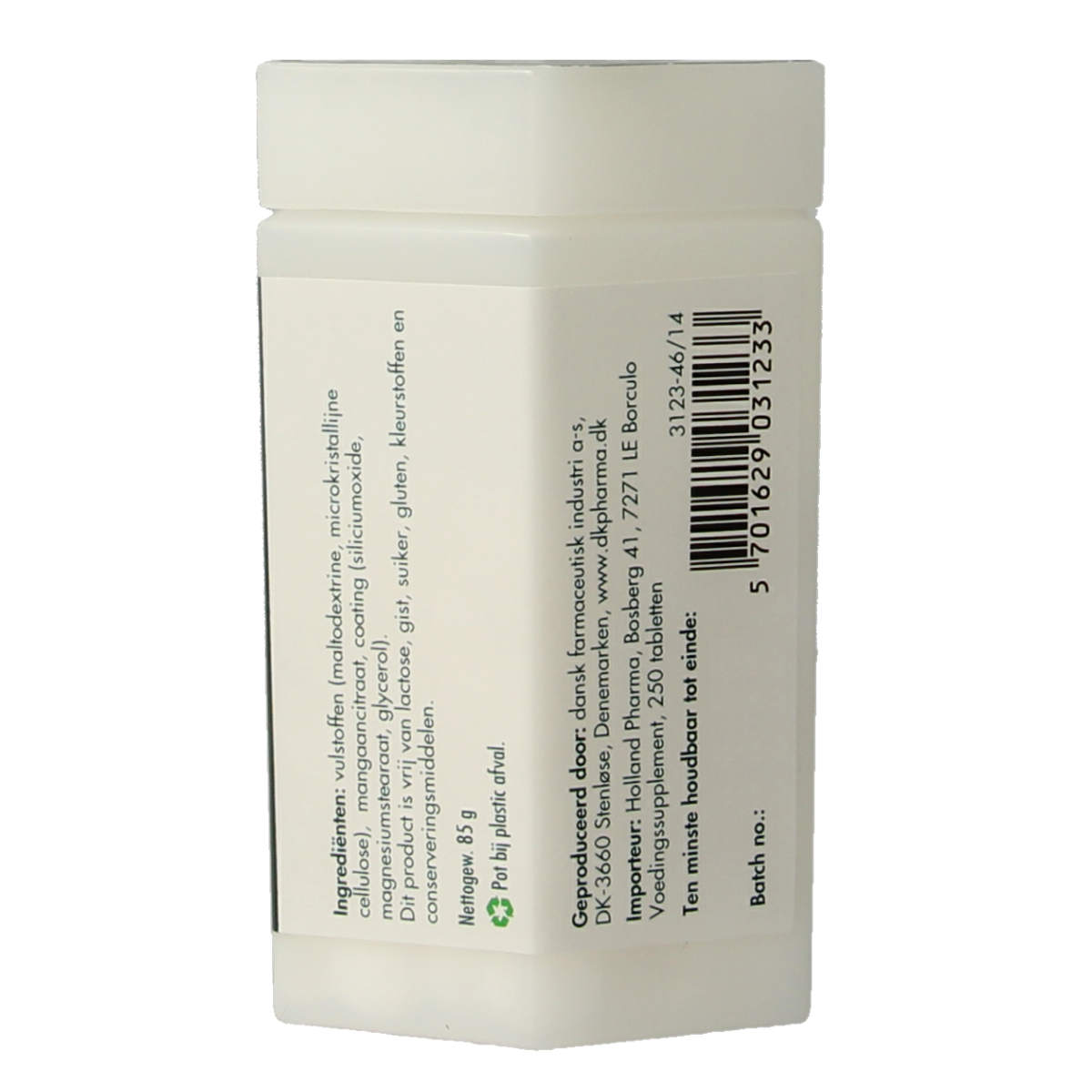 Berthelsen Mangaan citraat 3,75mg 250.00 Tabletten