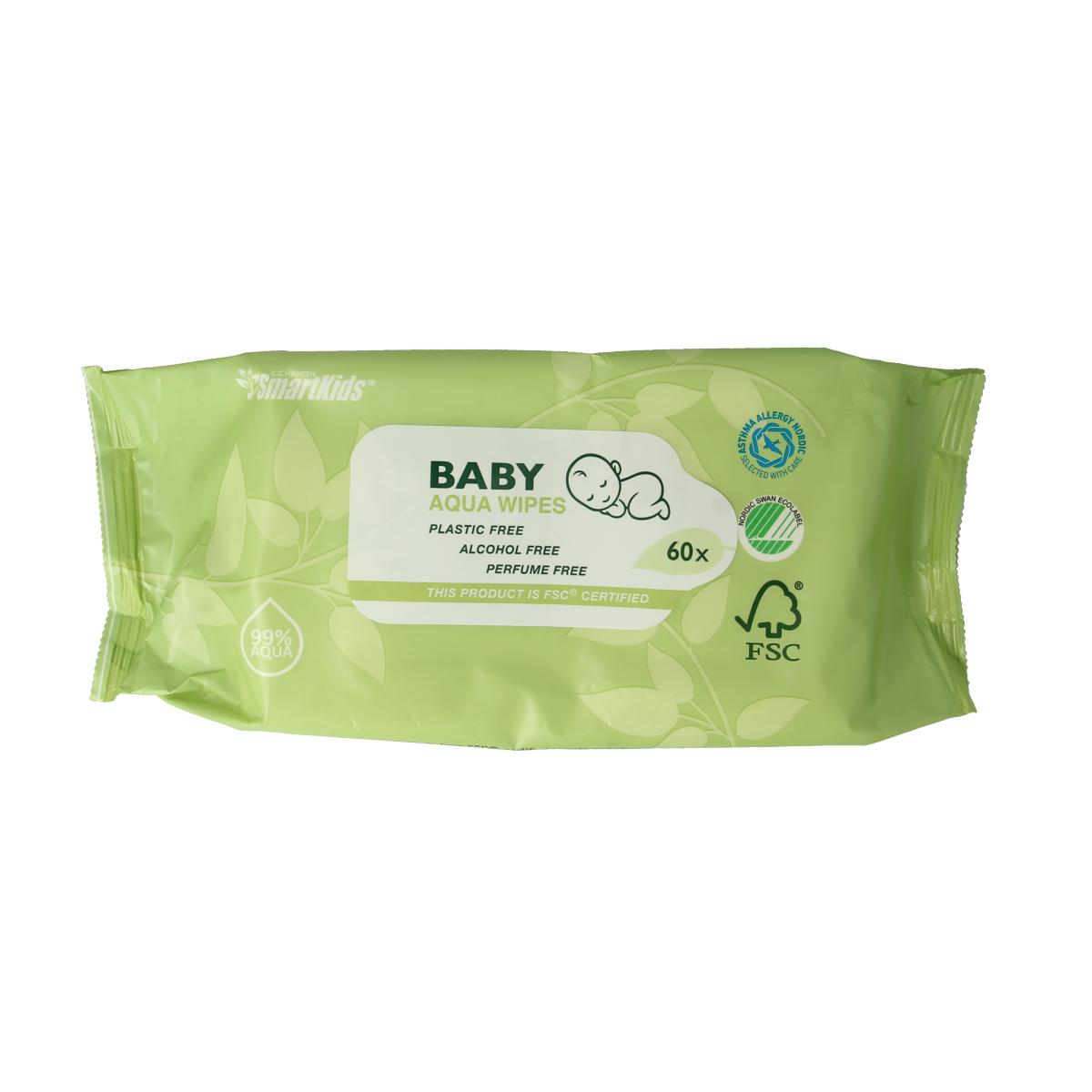 Smartkids Smartkids baby aqua wipes 60.00 Stuks