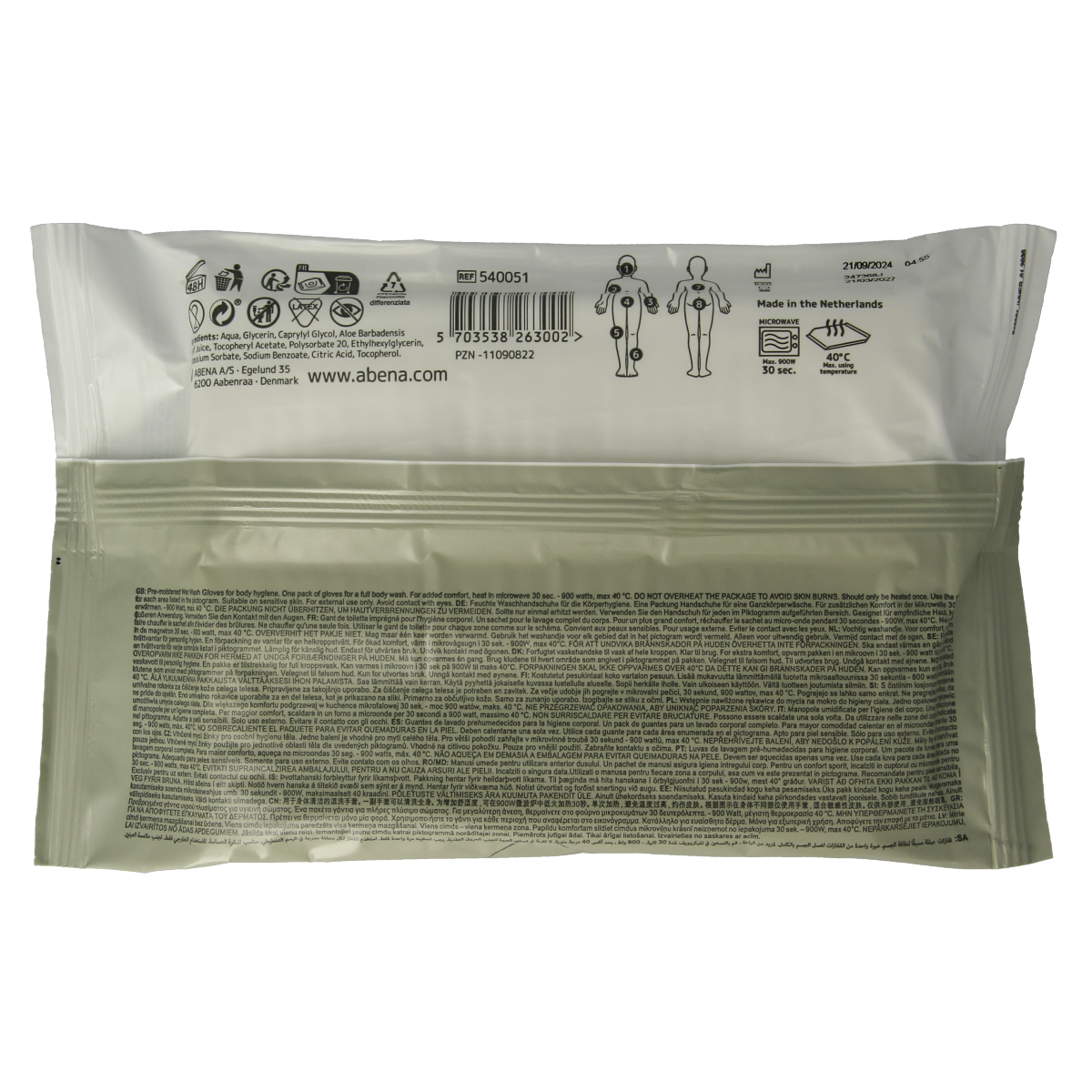 Abena Wet wash washandjes verzorgend 8.00 Stuks