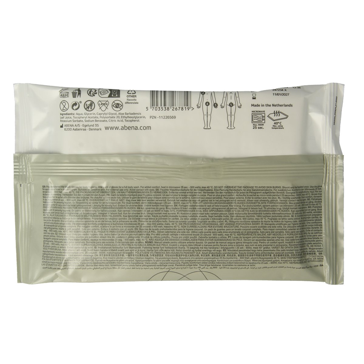 Abena Wet wash washandjes verzorgend 5.00 Stuks