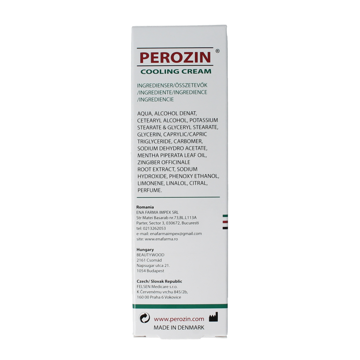 TC Curasense Perozin spier- en gewrichtszalf 100.00 Milliliter