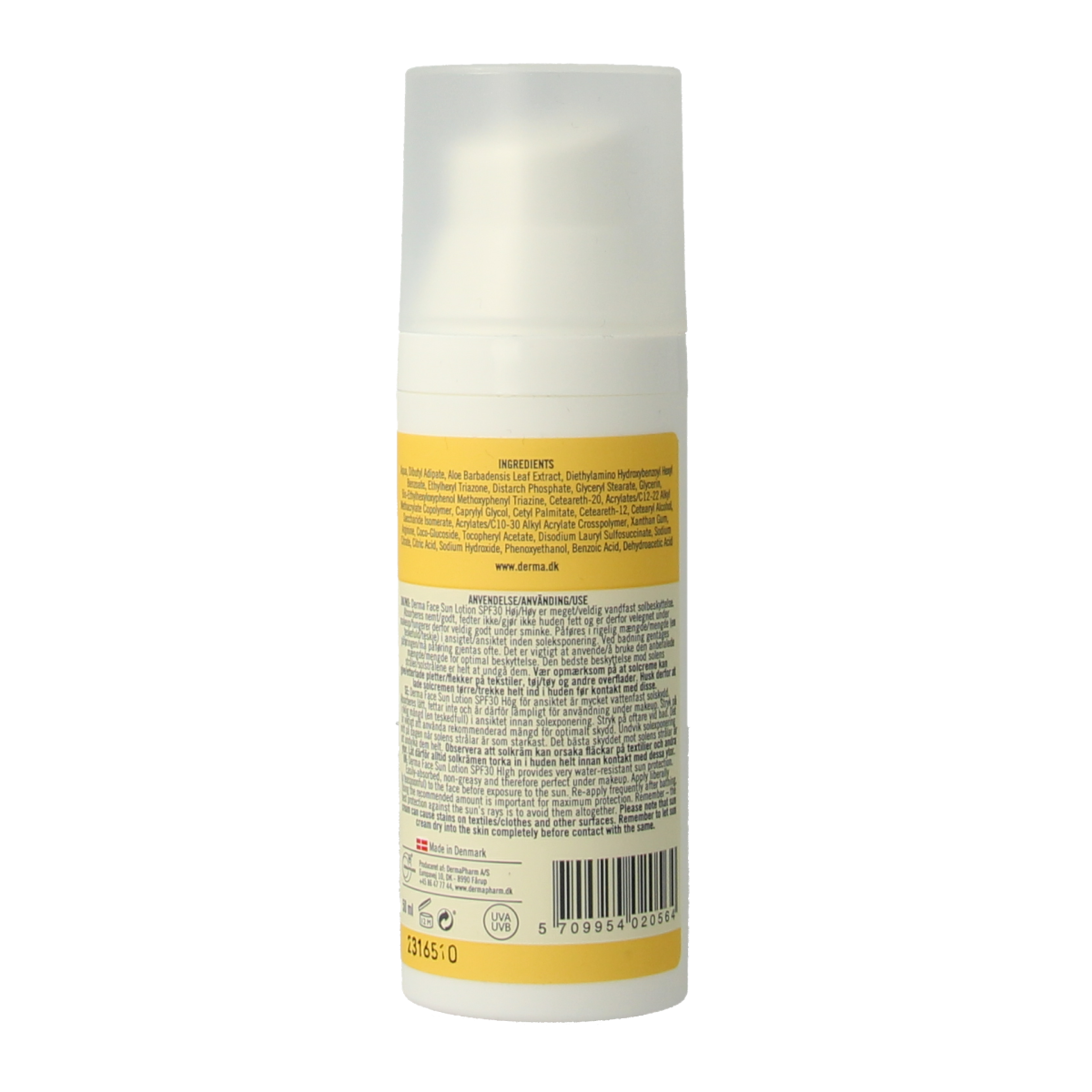 Derma Sun face lotion SPF30 50.00 Milliliter