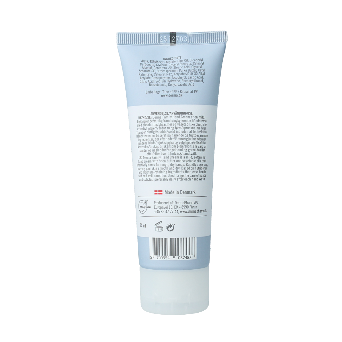 Derma Hand cream family 75.00 Milliliter