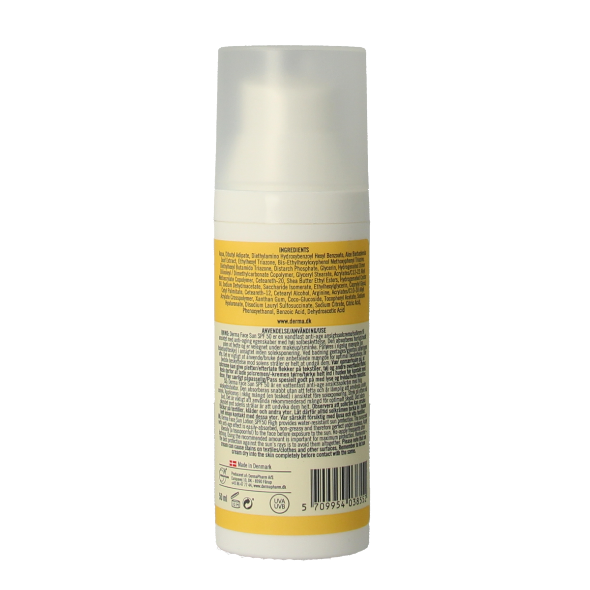 Derma Sun face lotion SPF50 50.00 Milliliter