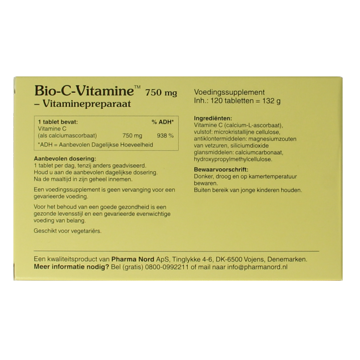 Pharma Nord Bio C vitamine 120.00 Tabletten