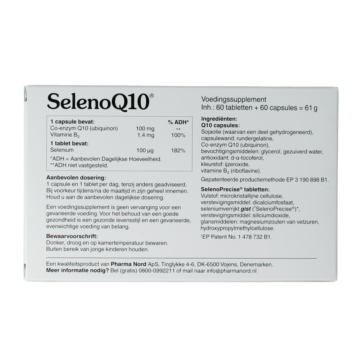 Pharma Nord Seleen Q10 60 capsules & 60 tabletten 120.00 Stuks