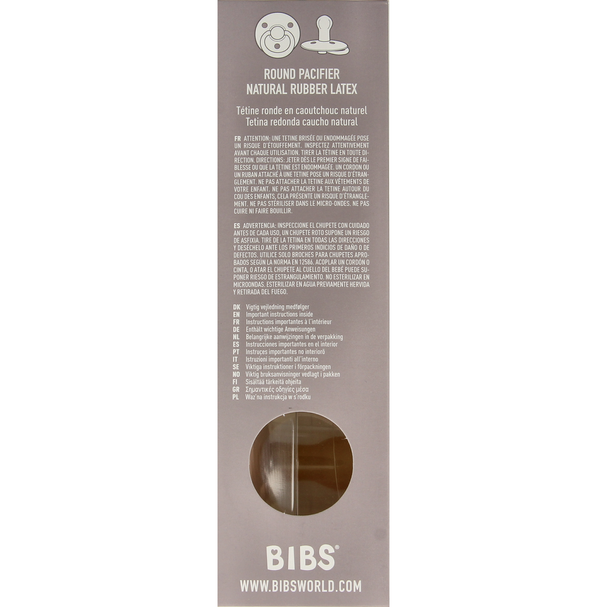 Bibs Fopspeen maat 2 woodchuck/blush 2 pack 2.00 Stuks