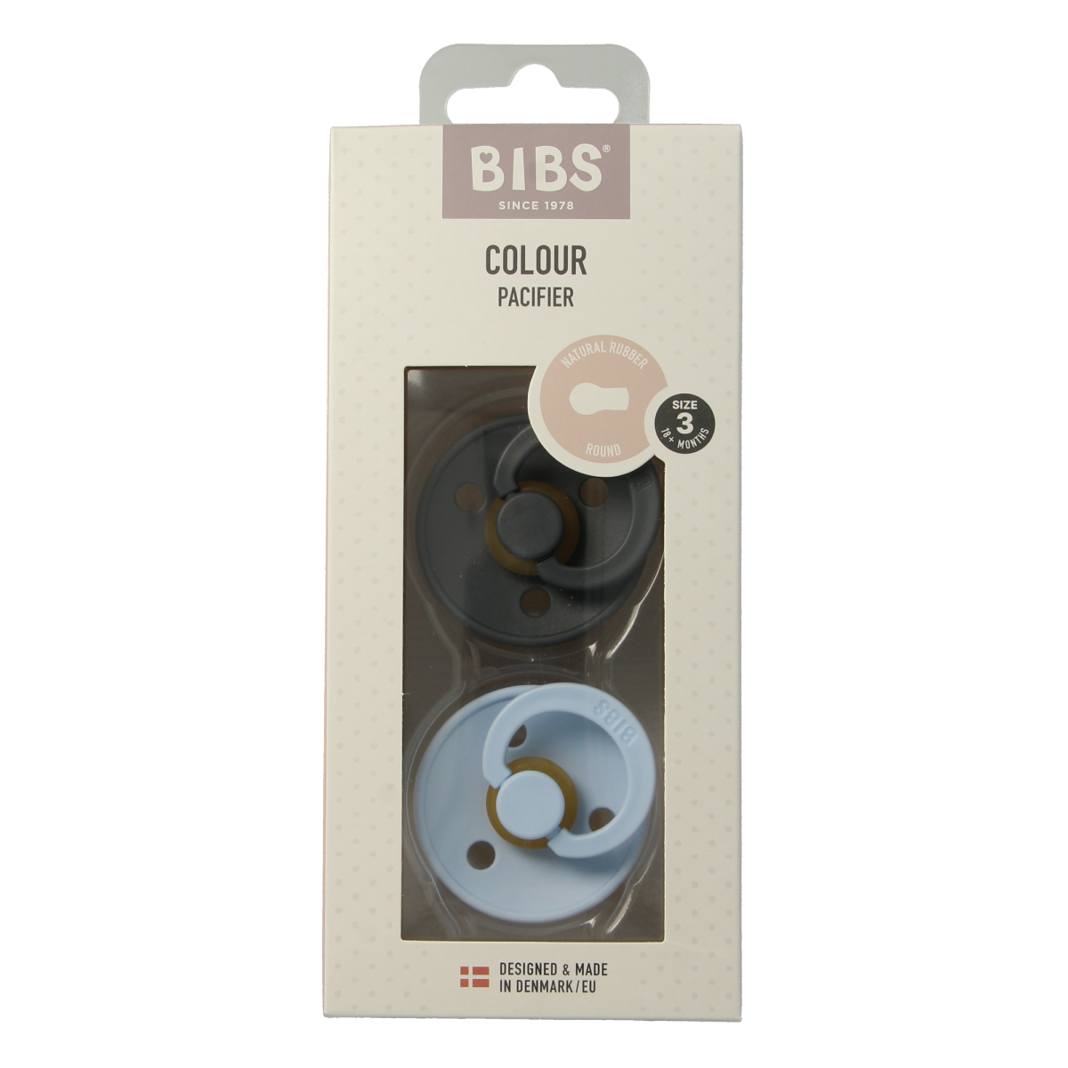 Bibs Fopspeen maat 3 baby blue 2.00 Stuks