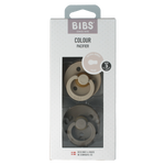 Bibs Fopspeen maat 3 vanilla/dark oak 2 pack 2.00 Stuks