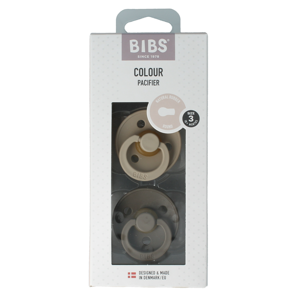 Bibs Fopspeen maat 3 vanilla/dark oak 2 pack 2.00 Stuks